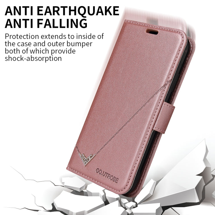 For Huawei Mate 20 Pro GQUTROBE Right Angle Leather Phone Case(Rose Gold)