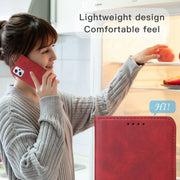 For Xiaomi Poco X4 GT Magnetic Closure Leather Phone Case(Red)