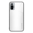 For Xiaomi Redmi Note 10 Pro Texture Gradient Glass TPU Phone Case(White) - free shipping - PMC TechLife - Order now!