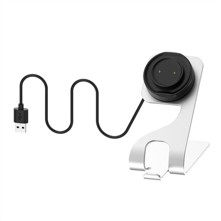 For Amazfit GTS4 Mini Rotatable Magnetic Metal Charging Base(Silver)