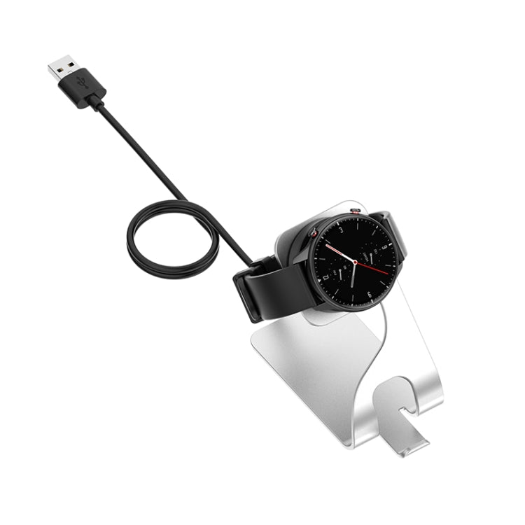 For Amazfit GTS4 Mini Rotatable Magnetic Metal Charging Base(Silver)