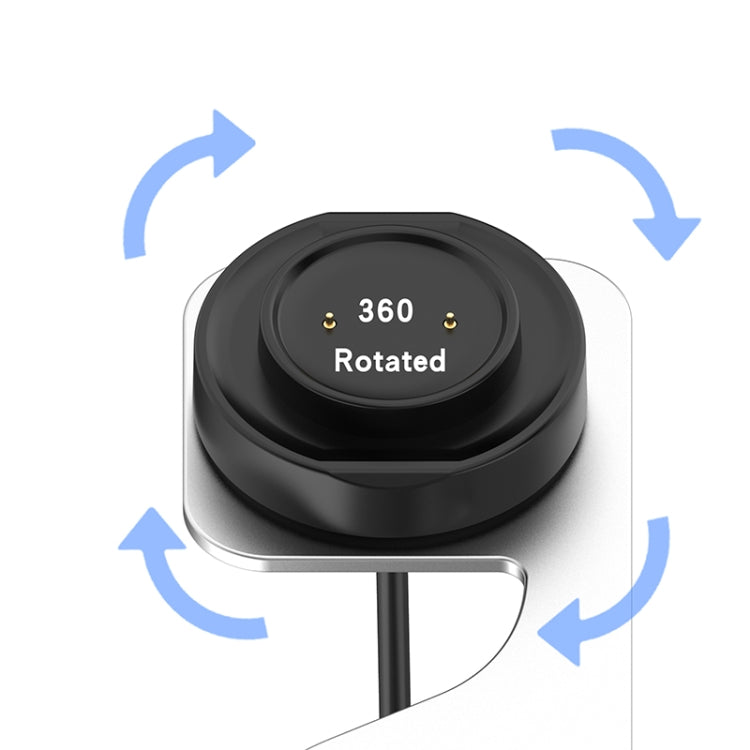 For Amazfit GTS4 Mini Rotatable Magnetic Metal Charging Base(Silver)