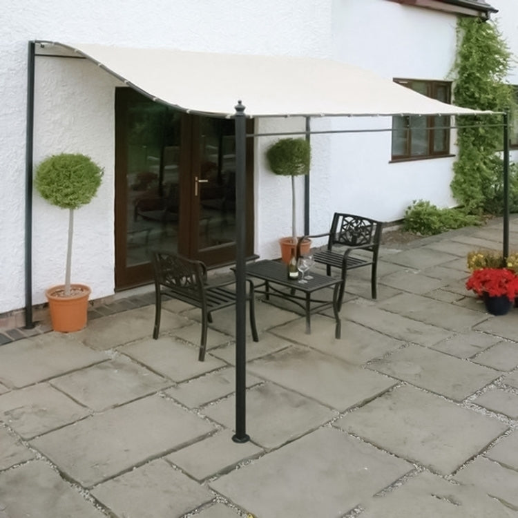 Garden Patio Awning Canopy Water-resistant Shade Cloth, Size:3X2.6m(Beige)