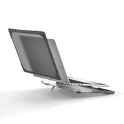 For MacBook Air 13.6 inch A2681 2022 / M3 2024 A3113 / M4 2025 A3240 TPU + PC Two-color Anti-fall Laptop Protective Case(Grey)