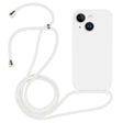 For iPhone 14 Crossbody Lanyard Liquid Silicone Case(White) - iPhone 14 Cases by PMC TechLife | Online Shopping South Africa | PMC TechLife