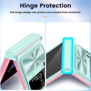 For Samsung Galaxy Z Flip4 360 Full Body Sliding Camshield Phone Case(Black)