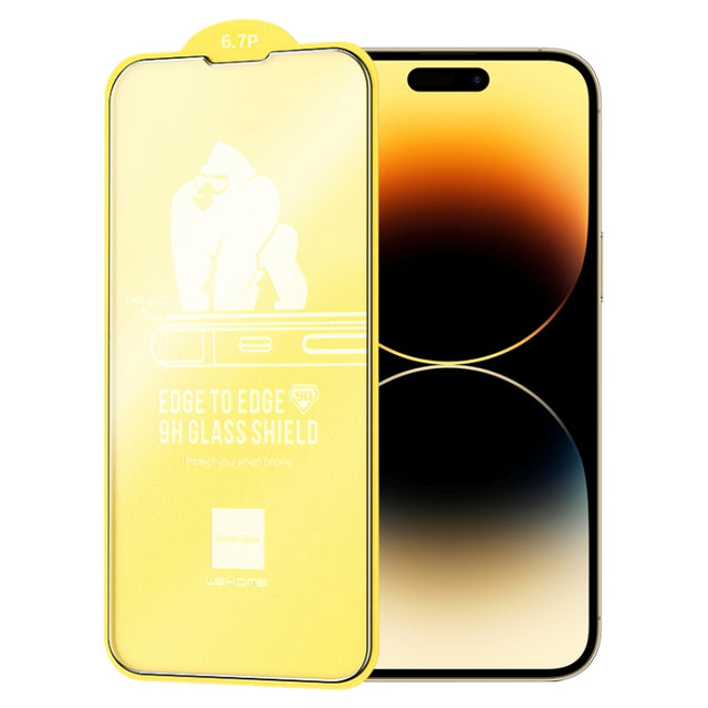 For iPhone 14 Pro Max WEKOME 9D Curved Frosted Tempered Glass Film