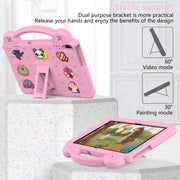 For Huawei MediaPad T5 10.1 Handle Kickstand Children EVA Shockproof Tablet Case(Pink)