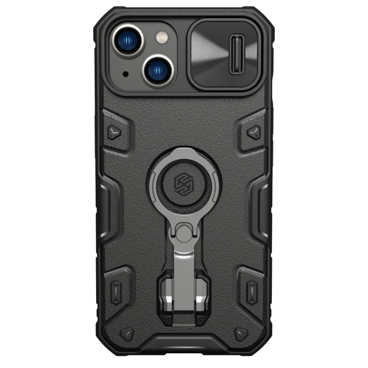 For iPhone 14 Plus  NILLKIN CamShield Armor Pro Magnetic Phone Case(Black)