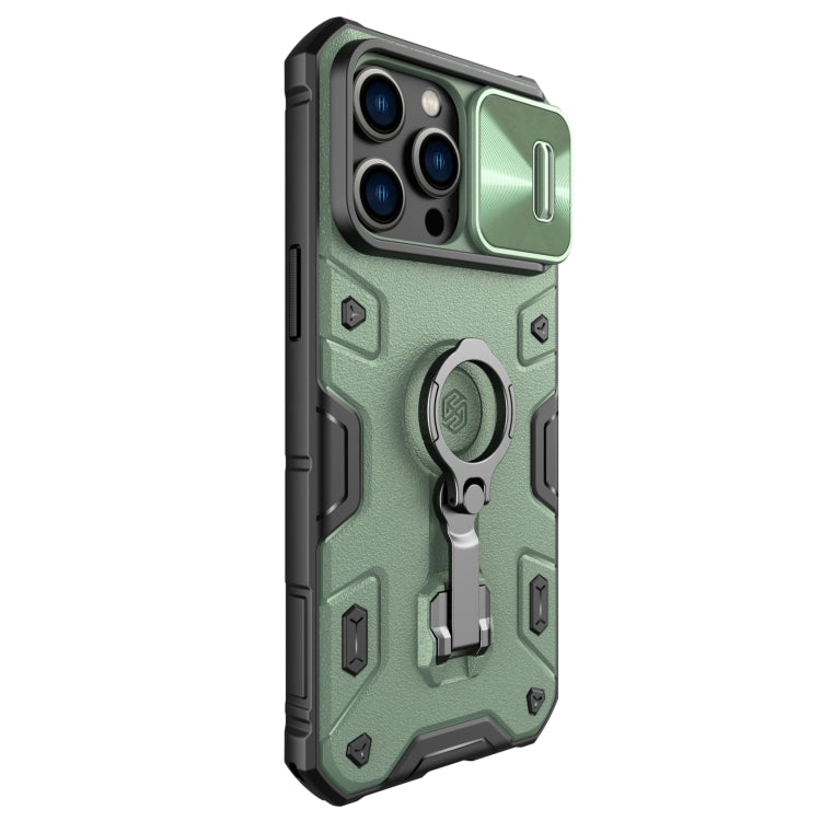 For iPhone 14 Pro Max NILLKIN Shockproof CamShield Armor Protective Case(Green)