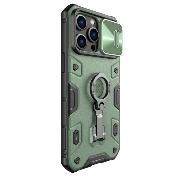 For iPhone 14 Pro Max NILLKIN Shockproof CamShield Armor Protective Case(Green)