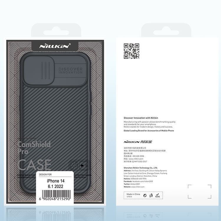 For iPhone 14 NILLKIN CamShield Pro Protective Phone Case(Green)