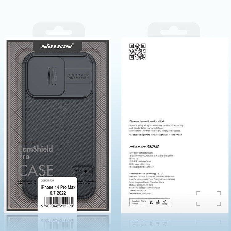 For iPhone 14 Pro NILLKIN CamShield Pro Protective Phone Case(Green)