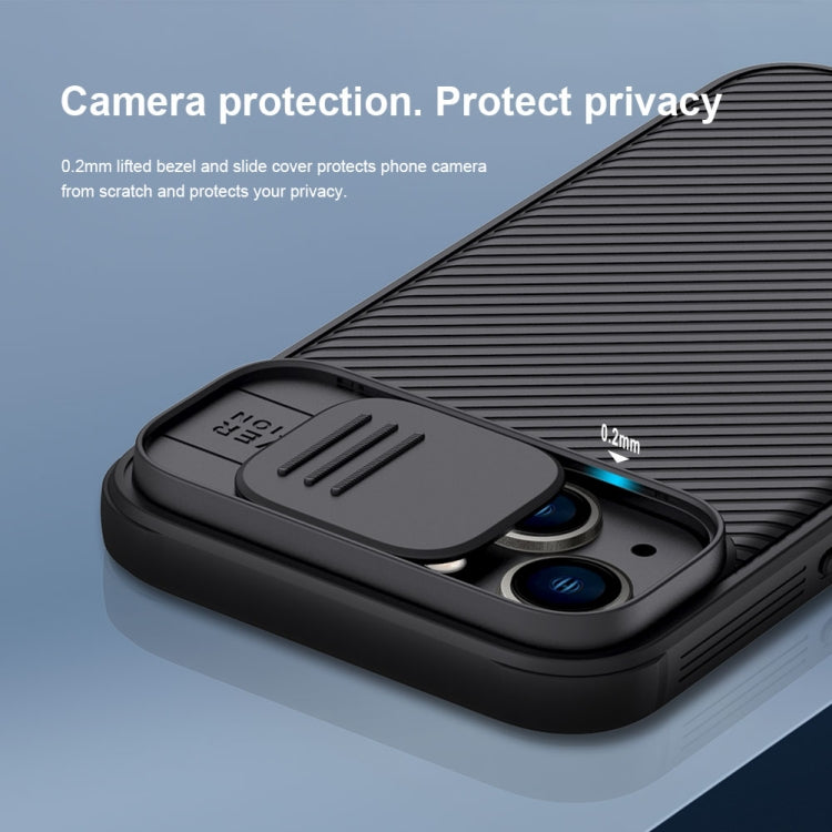 For iPhone 14 Plus  NILLKIN CamShield Pro Protective Phone Case(Black)