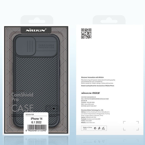 For iPhone 14 Plus  NILLKIN CamShield Pro Protective Phone Case(Black)