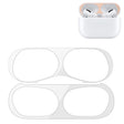 For Apple AirPods Pro 2 Wireless Earphone Protective Case Metal Sticker(Silver) - Protective Sticker by PMC TechLife | Online Shopping South Africa | PMC TechLife