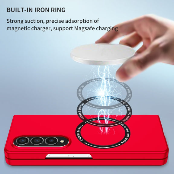 For Samsung Galaxy Z Fold4 Magsafe Magnetic Folding PC Phone Case(Red)