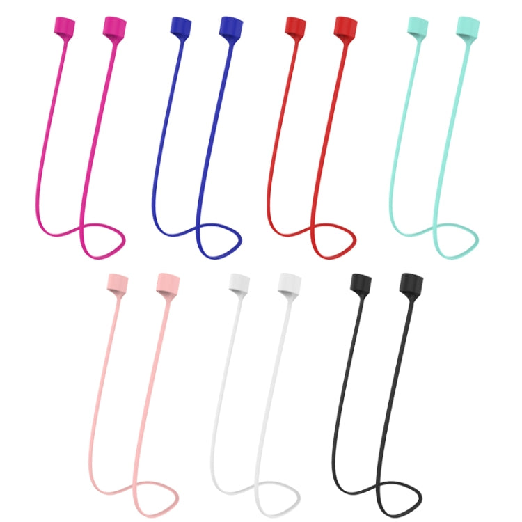 For AirPods Pro 2 Bluetooth Headset Anti-lost Rope Magnetic Silicone Lanyard(Pink)
