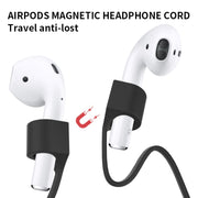 For AirPods Pro 2 Bluetooth Headset Anti-lost Rope Magnetic Silicone Lanyard(Mint Green)