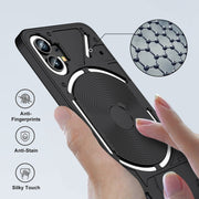 For Nothing Phone 1 GKK Three Stage Splicing Full Coverage PC Phone Case(Black)