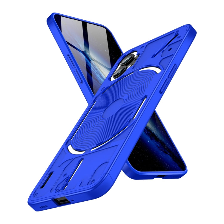 For Nothing Phone 1 GKK Three Stage Splicing Full Coverage PC Phone Case(Blue)