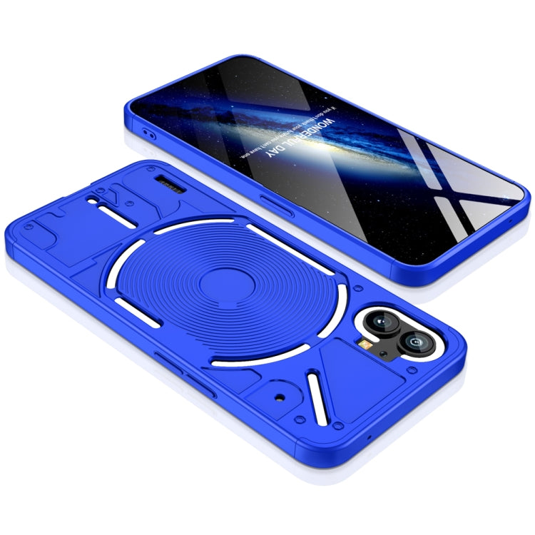 For Nothing Phone 1 GKK Three Stage Splicing Full Coverage PC Phone Case(Blue)