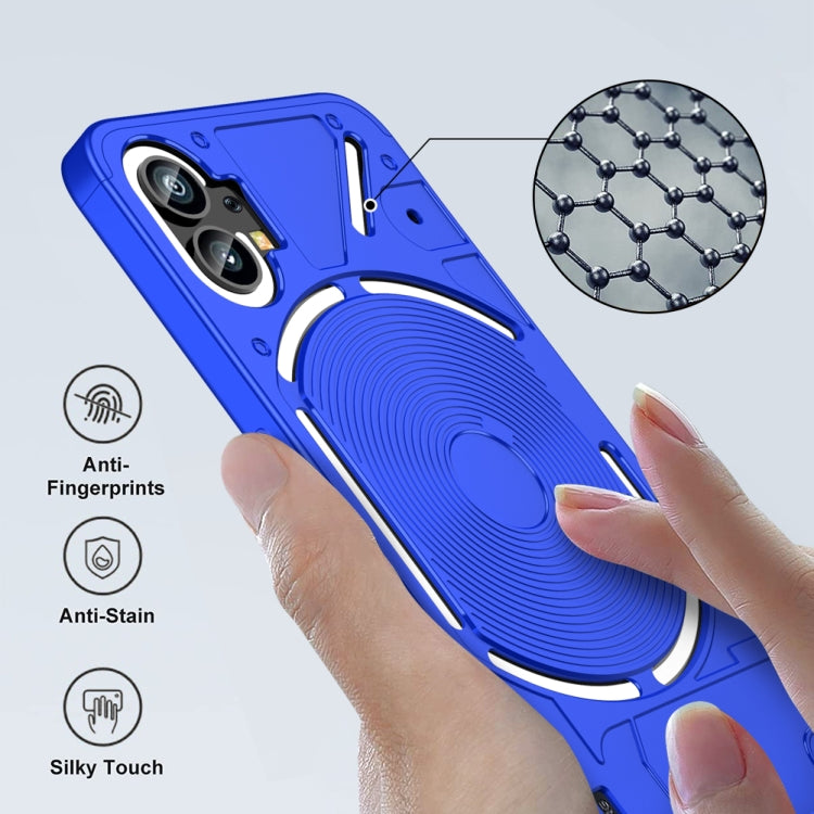 For Nothing Phone 1 GKK Three Stage Splicing Full Coverage PC Phone Case(Blue)