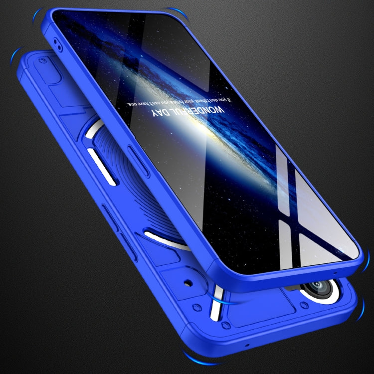 For Nothing Phone 1 GKK Three Stage Splicing Full Coverage PC Phone Case(Blue)