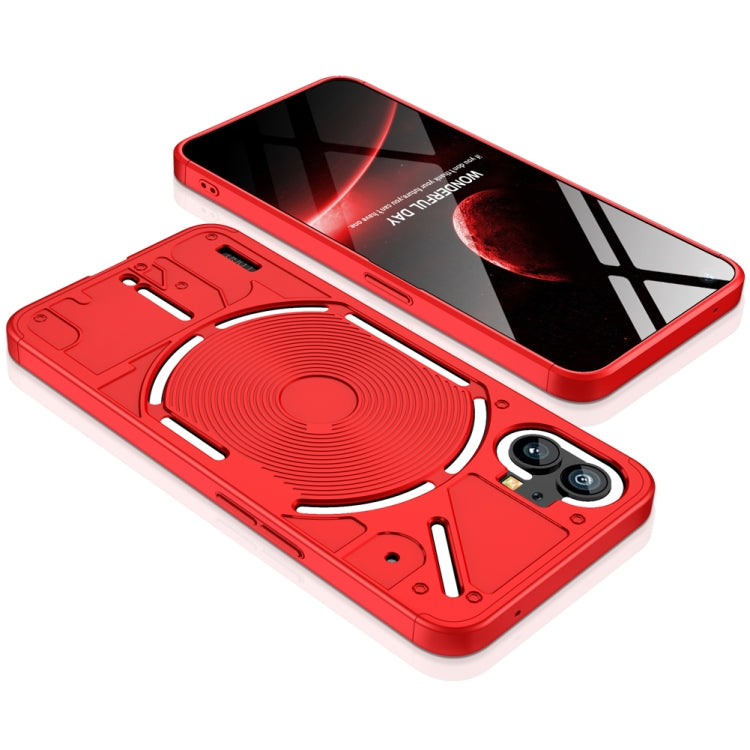 For Nothing Phone 1 GKK Three Stage Splicing Full Coverage PC Phone Case(Red)