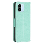 For Xiaomi Redmi A1/A1+ Two Butterflies Embossing Leather Phone Case(Green)