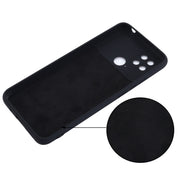 For Xiaomi Poco C40 / Redmi 10 Power / Redmi 10 India Pure Color Liquid Silicone Shockproof Phone Case(Black)