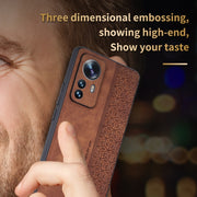 For Xiaomi 12 Pro / 12S Pro AZNS 3D Embossed Skin Feel Phone Case(Purple)