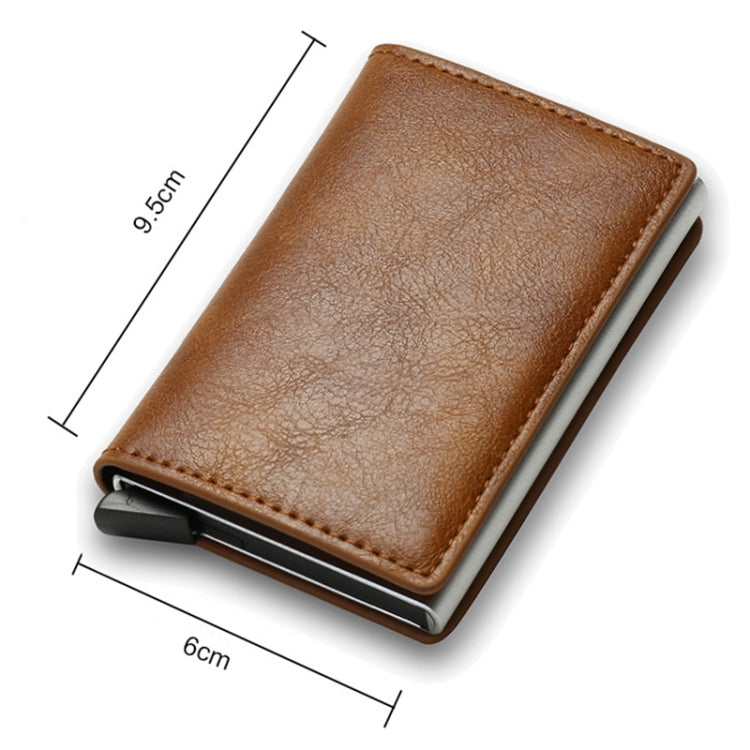 C1804H1 RFID Carbon Fiber Wallet For Men(Brown)