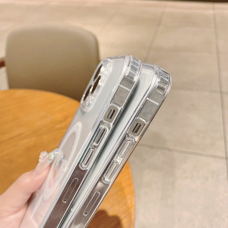 For iPhone 11 MagSafe Magnetic Clear Acrylic TPU Case(Transparent)