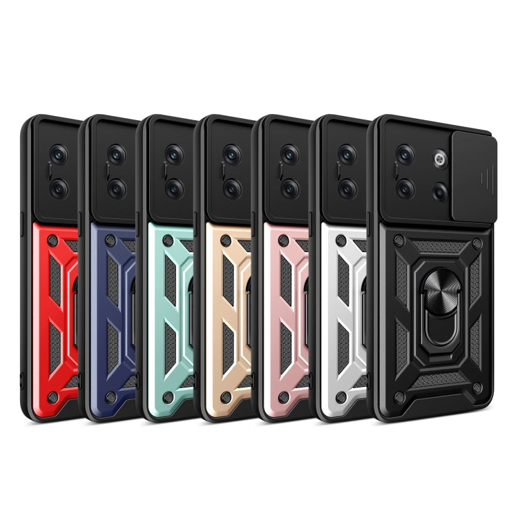 For OnePlus 10T Sliding Camera Cover Design TPU+PC Phone Case(Red)