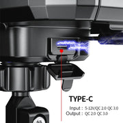 Kewig M18S-A1 Motorcycle / Bicycle Handlebar Wireless Charging Water-resistant Box Mobile Phone Holder