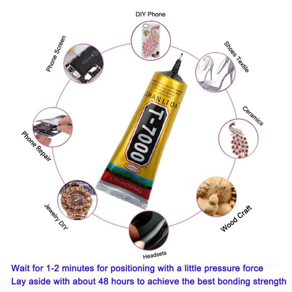 50mL T7000 LCD Screen Black Glue Multifunction Universal DIY Adhesive Glue