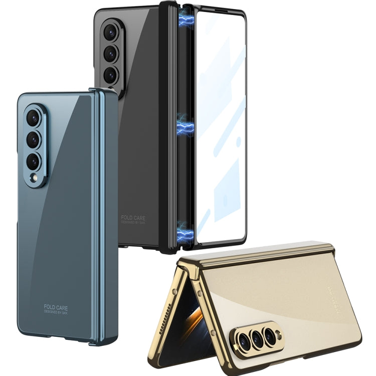 For Samsung Galaxy Z Fold4 GKK Integrated Magnetic Hinged Phantom Phone Case(Black)