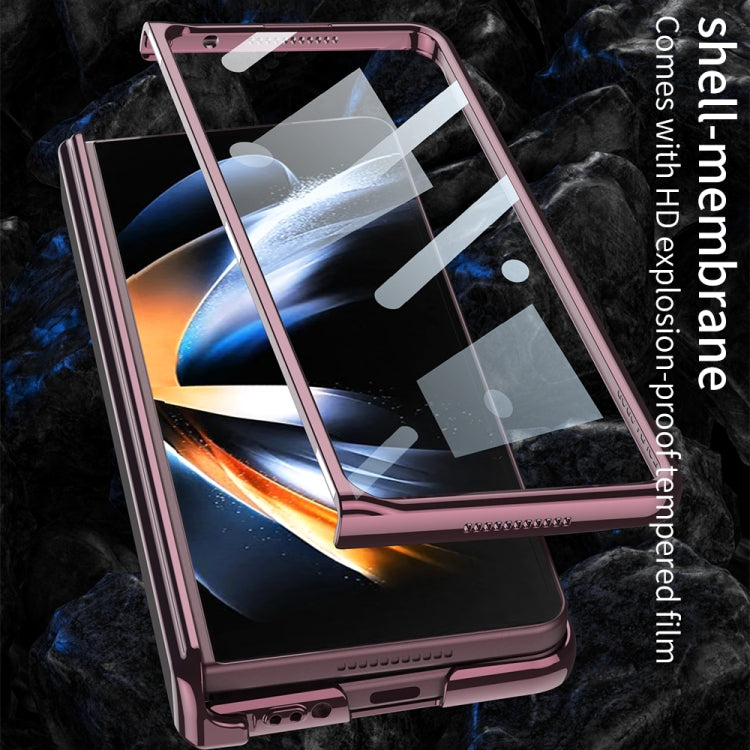For Samsung Galaxy Z Fold4 GKK Integrated Magnetic Hinged Phantom Phone Case(Black)