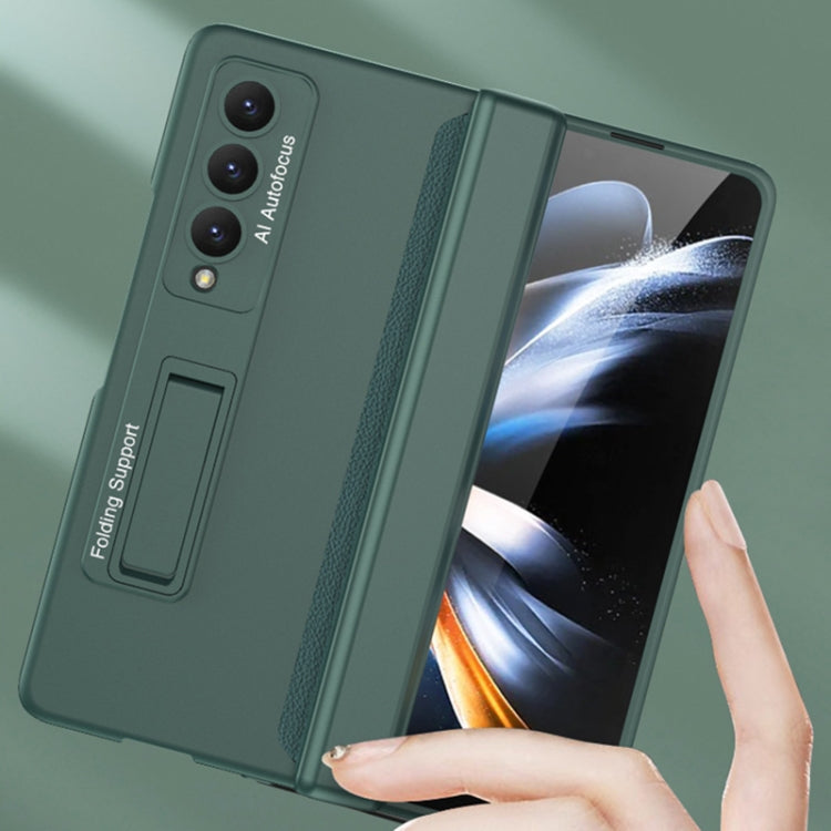 For Samsung Galaxy Z Fold4 GKK Magnetic Hinged Folding Full Phone Case(Grey)