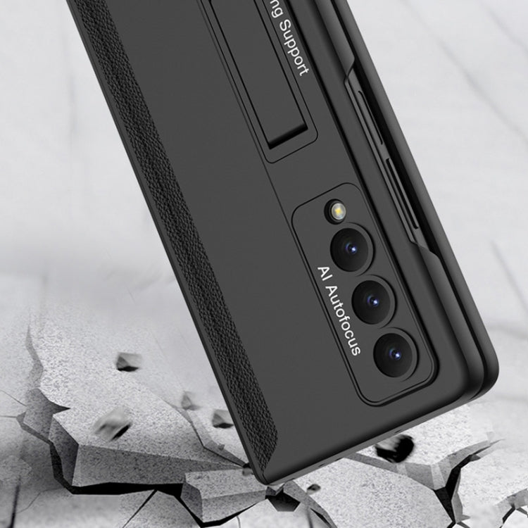 For Samsung Galaxy Z Fold4 GKK Magnetic Hinged Folding Full Phone Case(Grey)