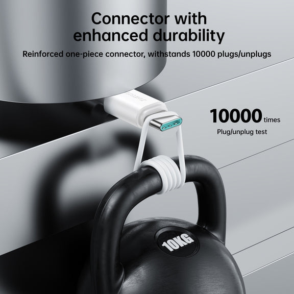 JOYROOM S-UC027A9 3A USB to USB-C/Type-C Fast Charging Data Cable, Length:1m(White)