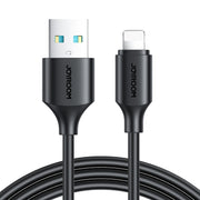 JOYROOM S-UL012A9 2.4A USB to 8 Pin Fast Charging Data Cable, Length:2m(Black)