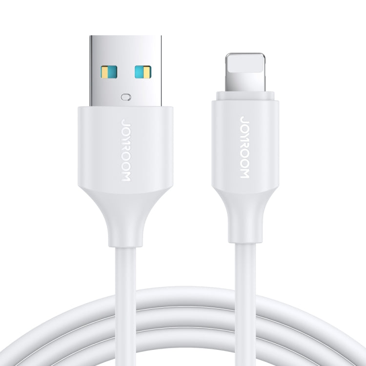 JOYROOM S-UL012A9 2.4A USB to 8 Pin Fast Charging Data Cable, Length:1m(White)