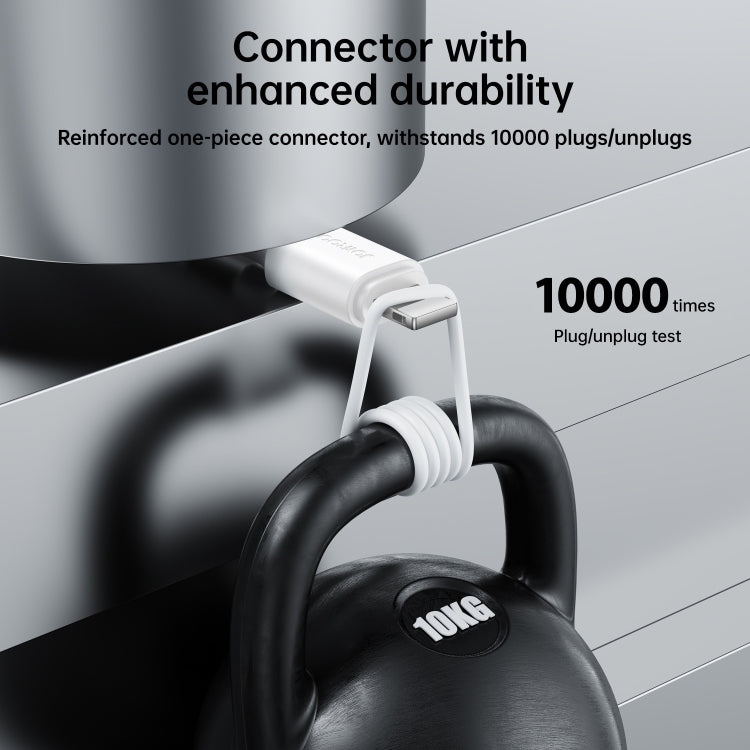 JOYROOM S-UL012A9 2.4A USB to 8 Pin Fast Charging Data Cable, Length:1m(Black)