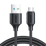 JOYROOM S-UM018A9 2.4A USB to Micro USB Fast Charging Data Cable, Length:1m(Black)