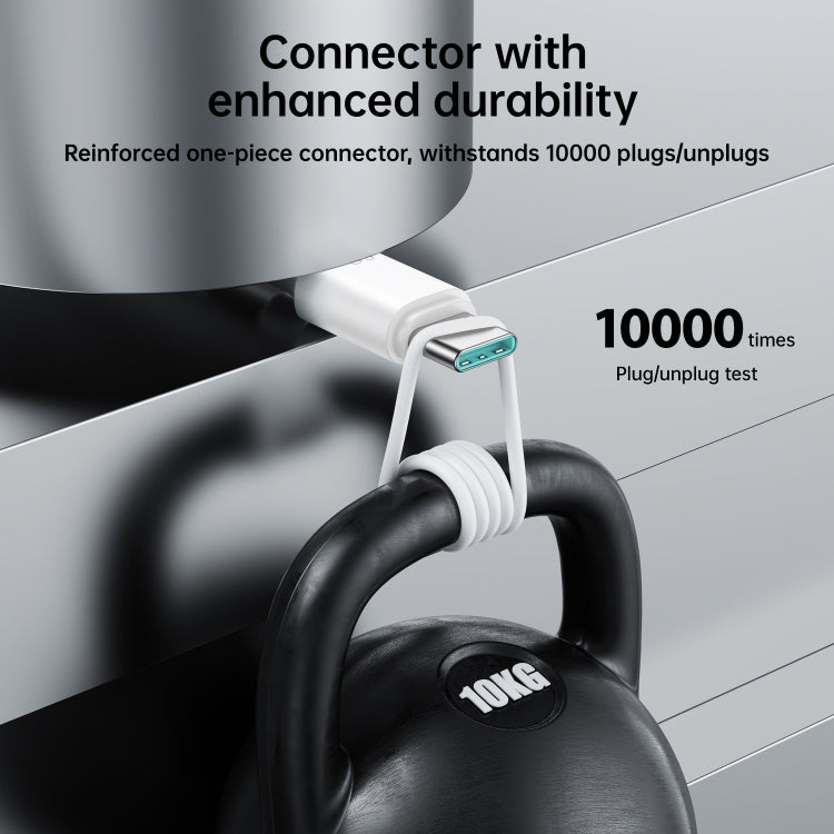 JOYROOM S-CC060A9 60W USB-C/Type-C to USB-C/Type-C Fast Charging Data Cable, Length: 1m(White)
