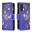 For Samsung Galaxy A14 5G Colored Drawing Pattern Zipper Leather Phone Case(Purple Butterfly) - free shipping - PMC TechLife - Order now!