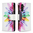 For Samsung Galaxy A14 5G Colored Drawing Pattern Zipper Leather Phone Case(Sun Flower) - free shipping - PMC TechLife - Order now!