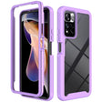 For Xiaomi Redmi Note 11 Pro+ 5G Global Starry Sky Solid Color Shockproof TPU Clear PC Phone Case(Purple) - free shipping - PMC TechLife - Order now!